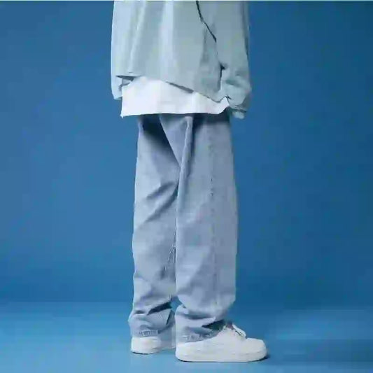 Jean Baggy Bleu coupe ample streetwear pour homme