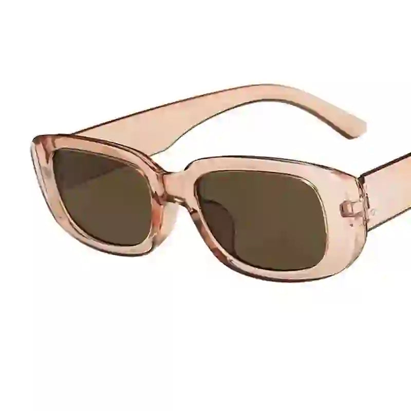 Lunettes de soleil tendance, style rétro classique, carrées, pour femmes, style vintage, voyage, petites lunettes de soleil rectangulaires, anti-reflets, style goutte à goutte