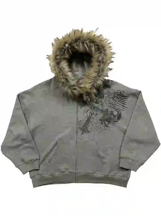 Y2K streetwear hoodie