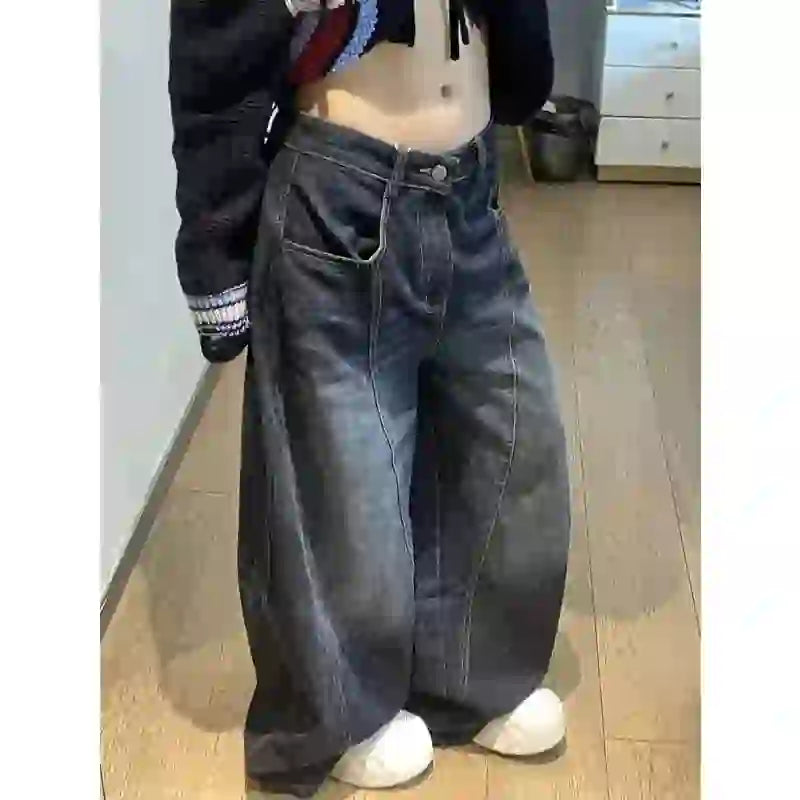 Jean Taille Haute Streetwear Drips-Way