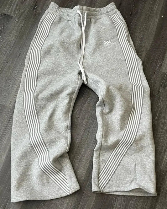 Pantalon de Jogging Gris Évasé Patte d'Éléphant Drips-Way