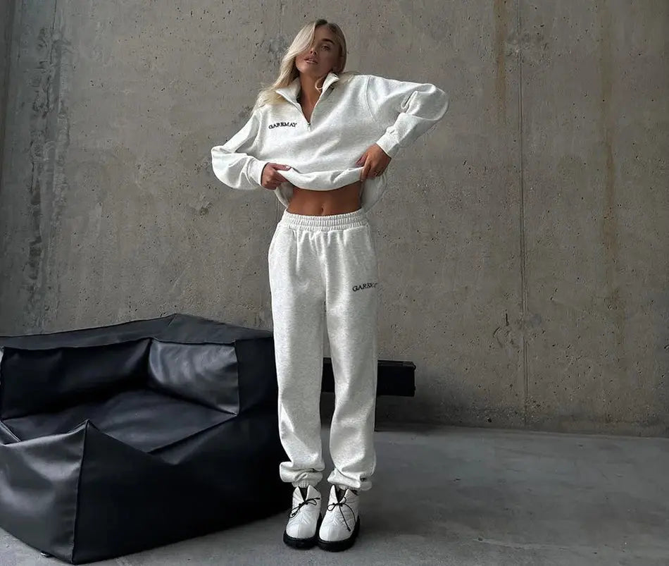 Ensemble de survêtement blanc femme Drips-Way