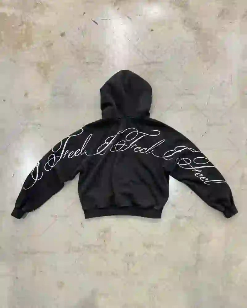 Hoodie Oversize Y2K – Sweat Zippé Gothique Harajuku