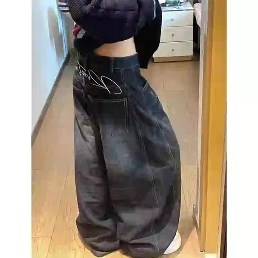 Jean Taille Haute Streetwear Drips-Way