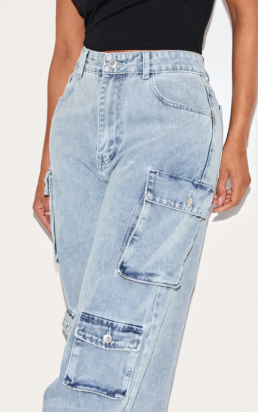 Women's Baggy Cargo Jeans