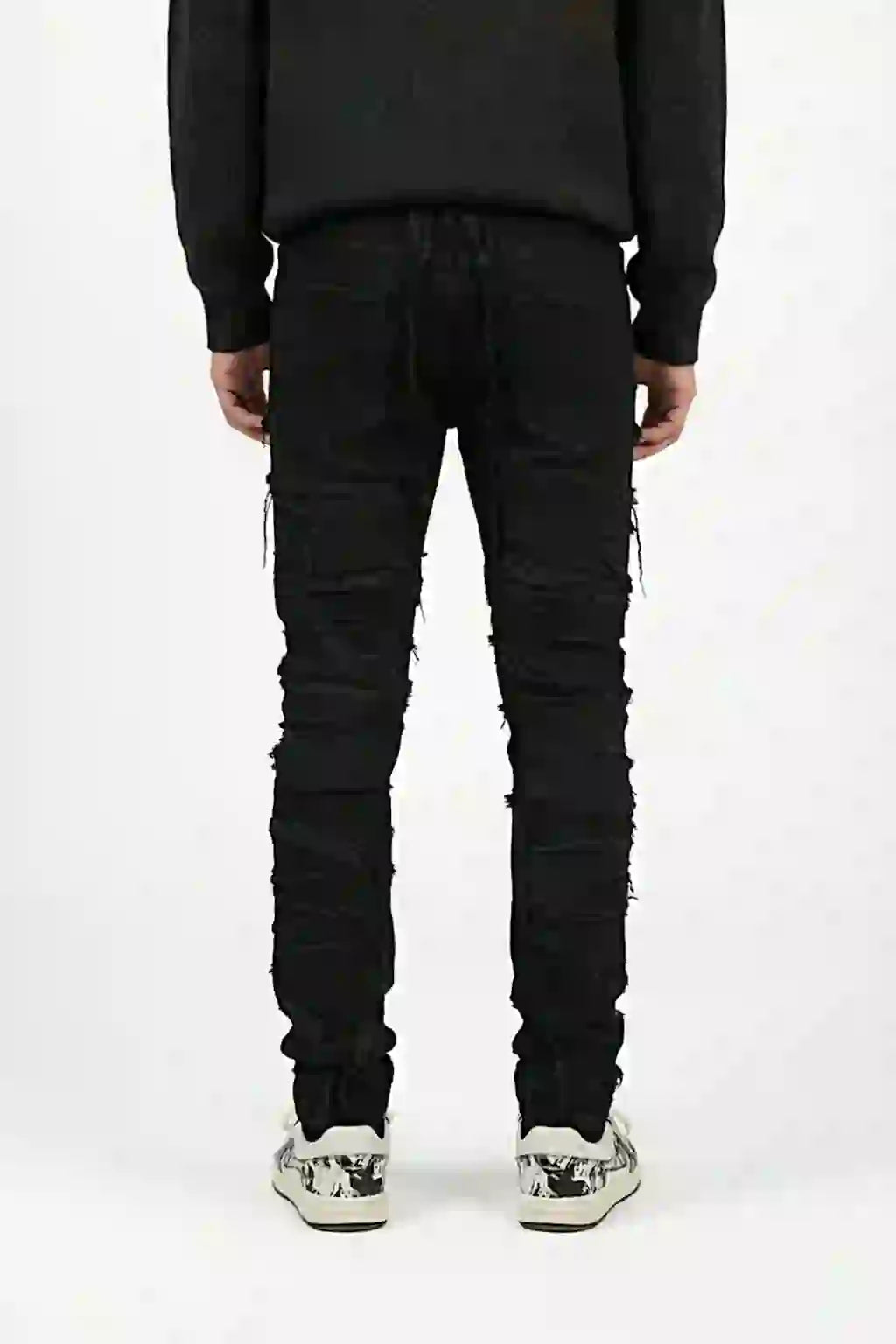 Black ripped jeans
