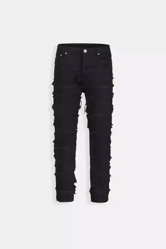 Black ripped jeans
