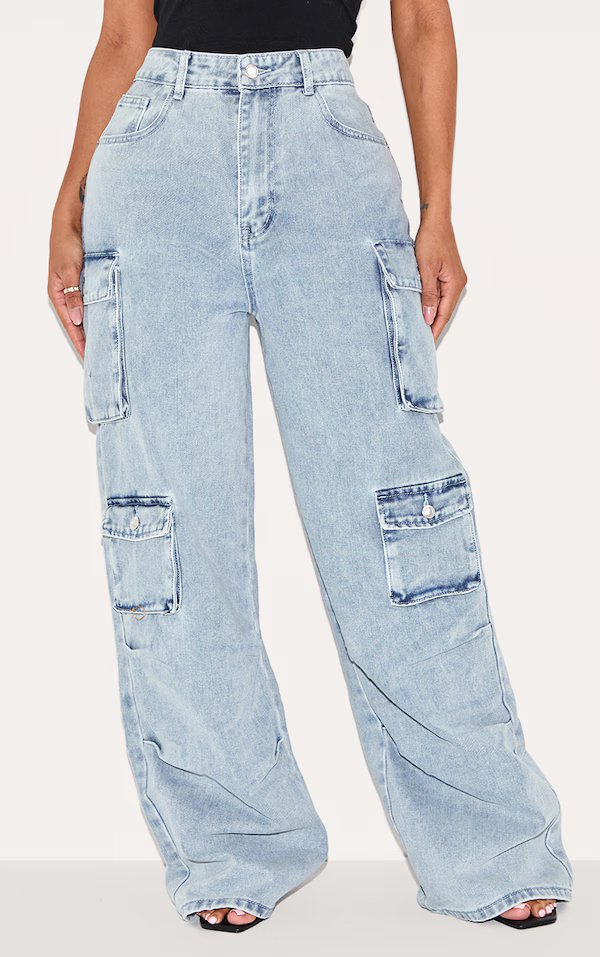 Women's Baggy Cargo Jeans