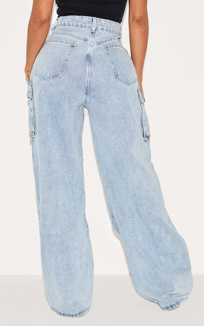 Women's Baggy Cargo Jeans