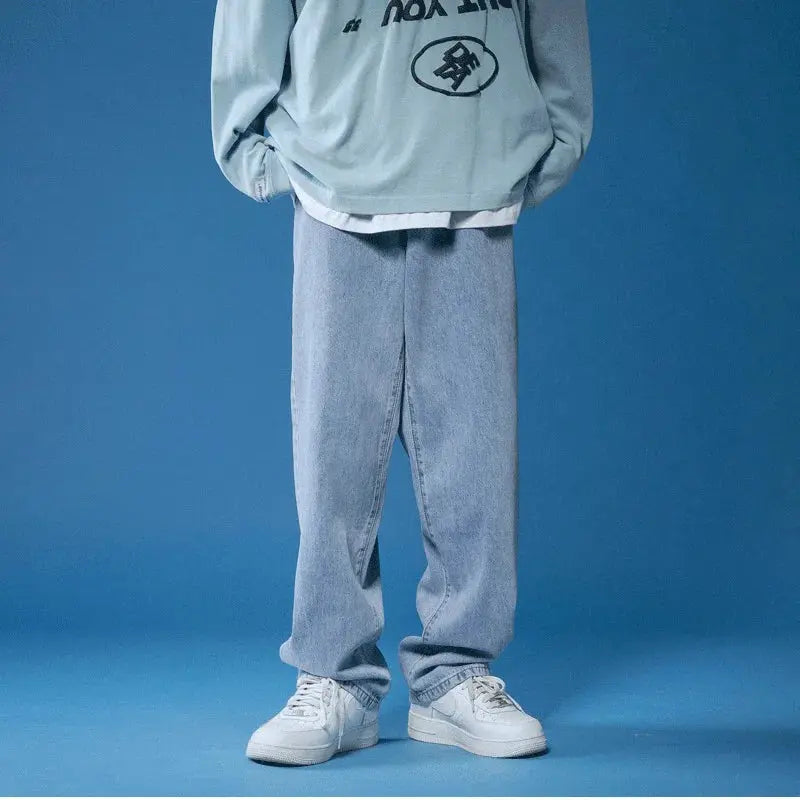 Jean Baggy Bleu Drips-Way