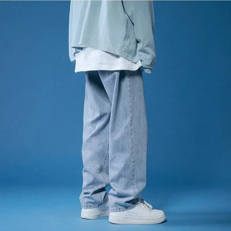 Jean Baggy Bleu coupe ample streetwear pour homme