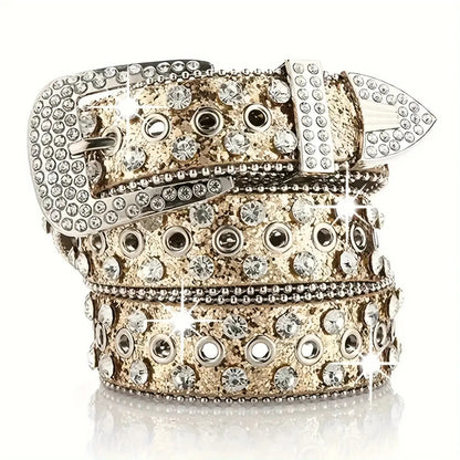 Ceinture à strasses Y2K Drips-Way