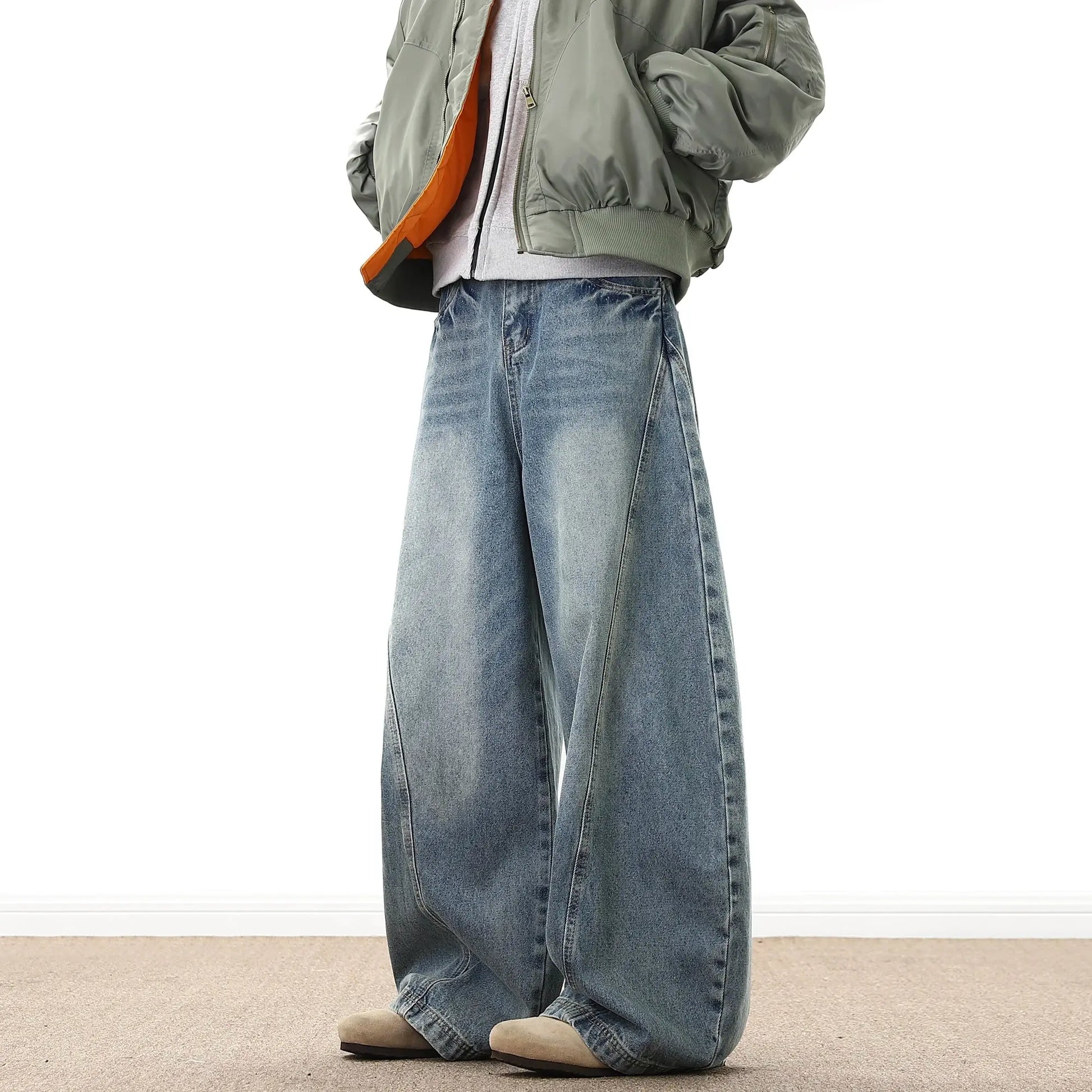 Pantalon baggy denim oversize streetwear