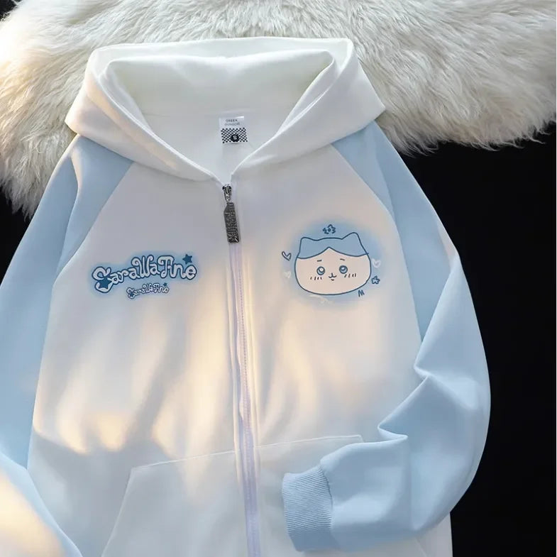 Y2k Cute Kawaii Ears Hoodies Women Casual Streetwear Sweatshirt Harajuku Goth Grunge Oversized Hoodie Tops Women Clothing