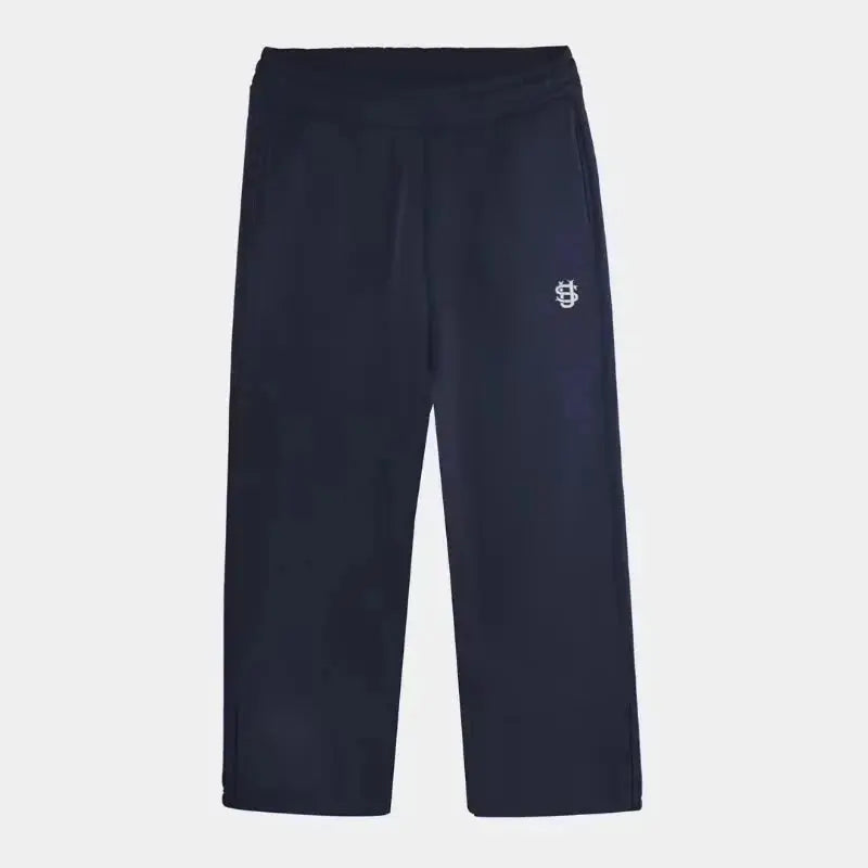 Jogging Streetwear Oversize Y2K Harajuku pour homme/femme, pantalon ample en coton et polyester avec poches cargo et détails brodés, style urbain moderne et décontracté.