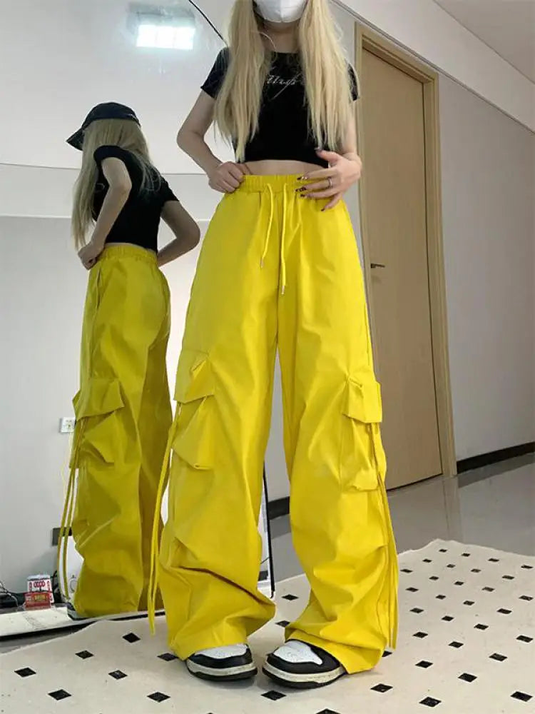 Oversized Wide Leg Sweatpants Big Pockets Joggers