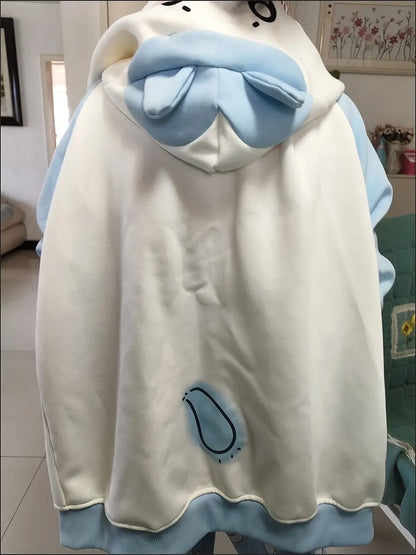 Y2k Cute Kawaii Ears Hoodies Women Casual Streetwear Sweatshirt Harajuku Goth Grunge Oversized Hoodie Tops Women Clothing