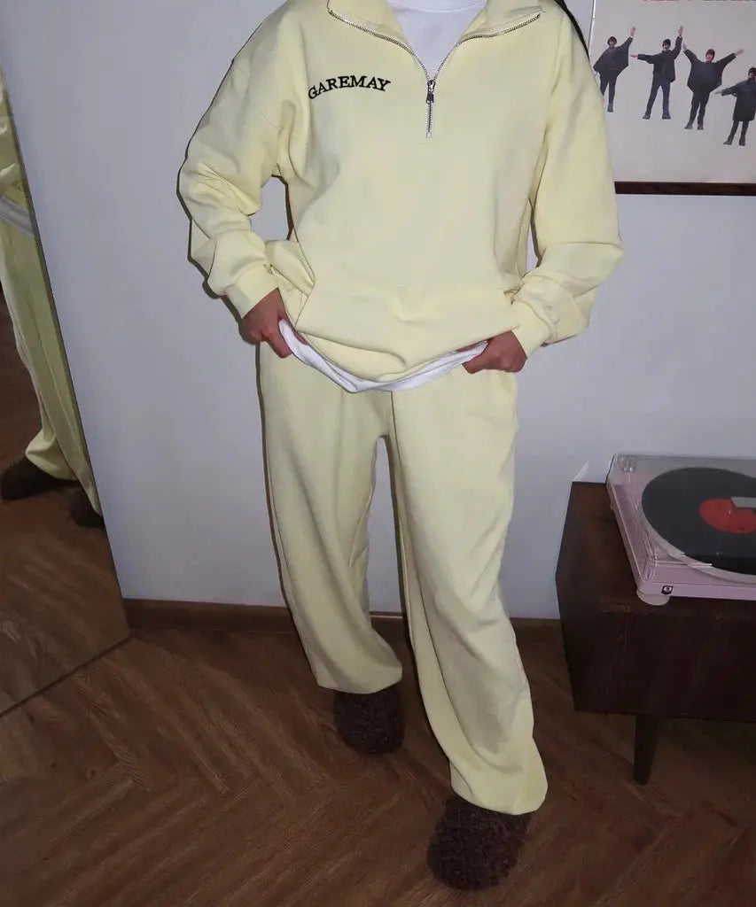 Ensemble de survêtement jaune pour femme Drips-Way