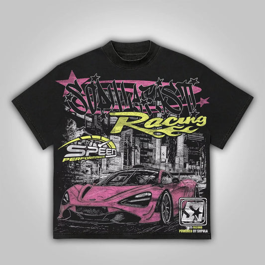 Y2k Fast Racing Make Vintage Graphics Cotton T-Shirt Men Y2K Summer Short Sleeves Harajuku Oversize Tshirt Streetwear Women Tops