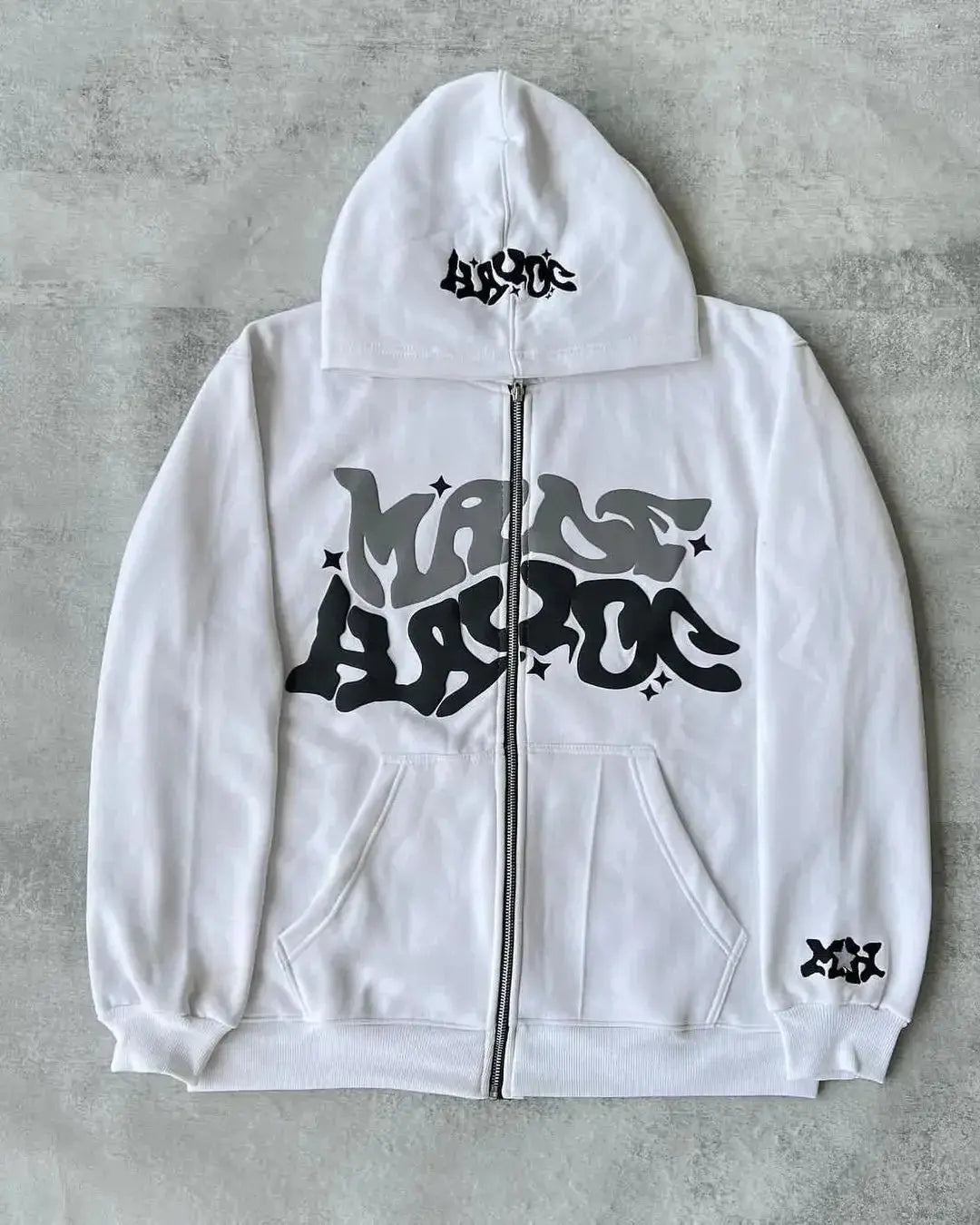 Y2K Star &amp; Letter Print Sweatshirt