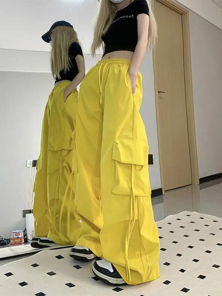 Oversized Wide Leg Sweatpants Big Pockets Joggers