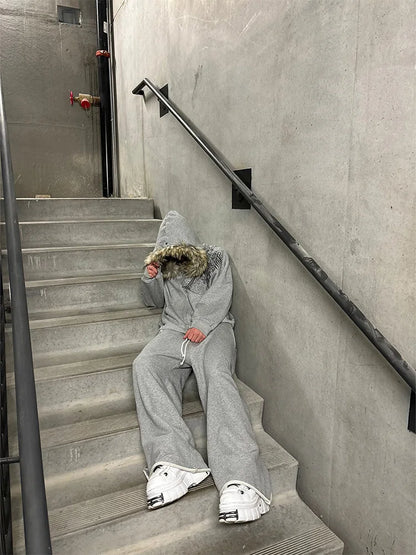 Y2K streetwear hoodie