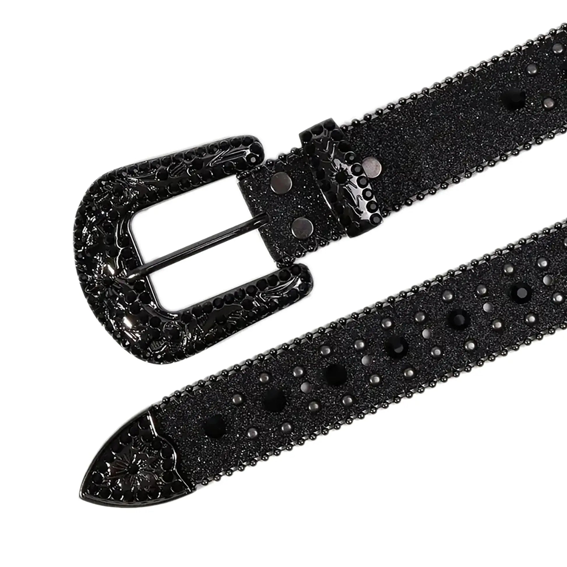 Ceinture en Strasse Noir Drips-Way