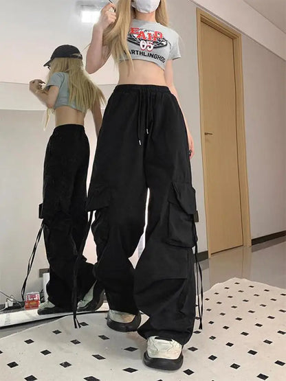 Oversized Wide Leg Sweatpants Big Pockets Joggers