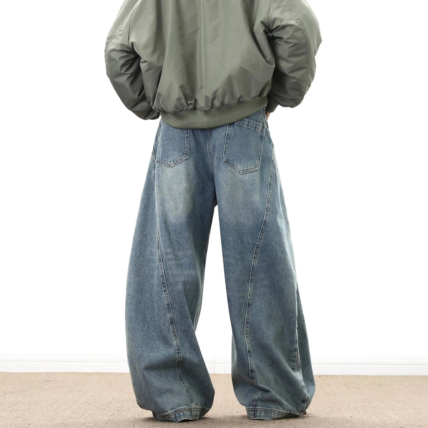 Pantalon baggy denim oversize streetwear