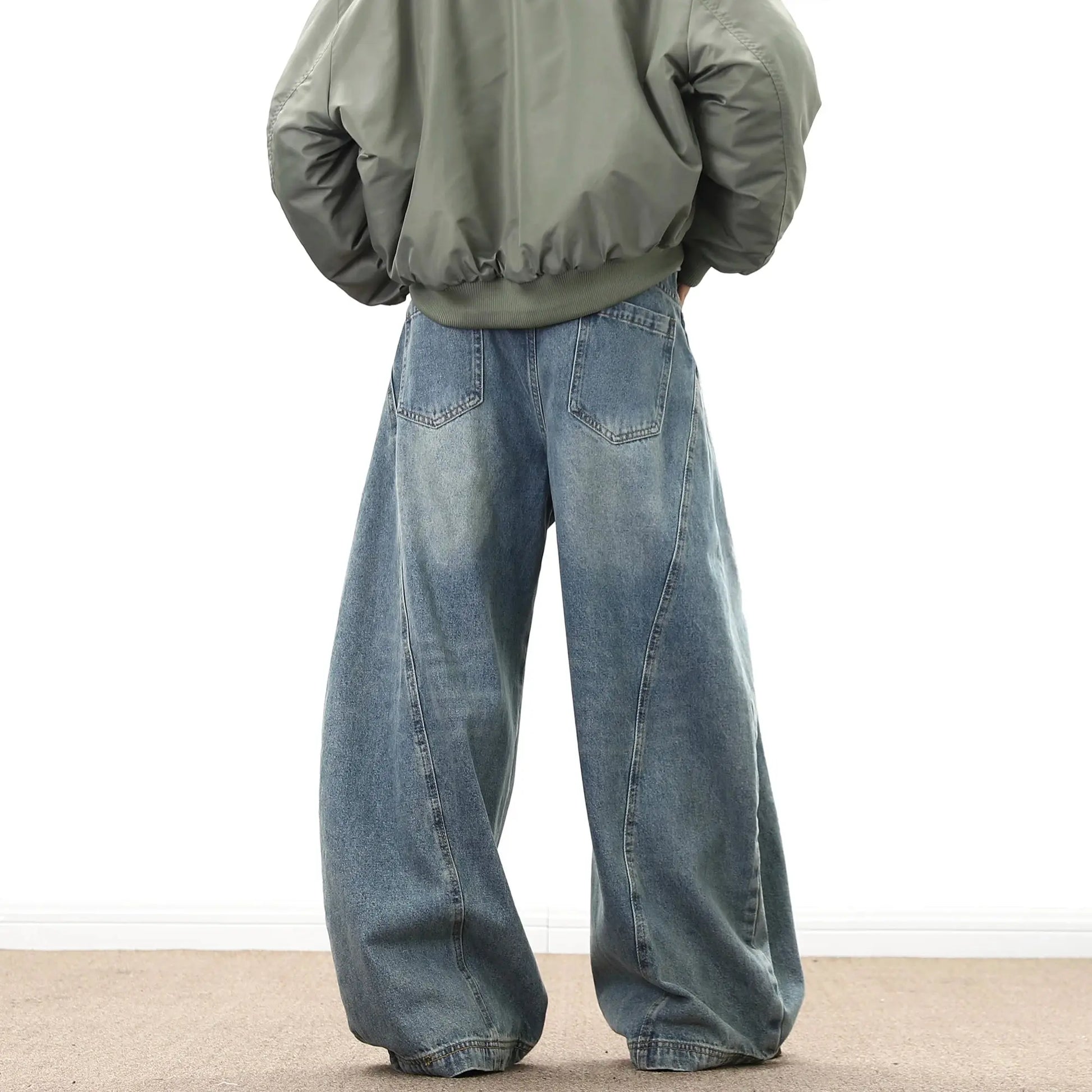 Pantalon baggy denim oversize streetwear