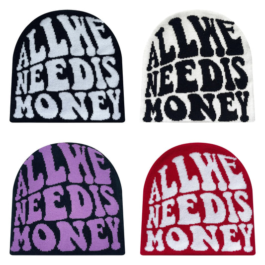 Knitted Beanie tricoté à motif et lettres brodées, chaud et confortable, style streetwear unisexe pour l’hiver et les activités outdoor.